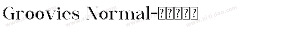 Groovies Normal字体转换